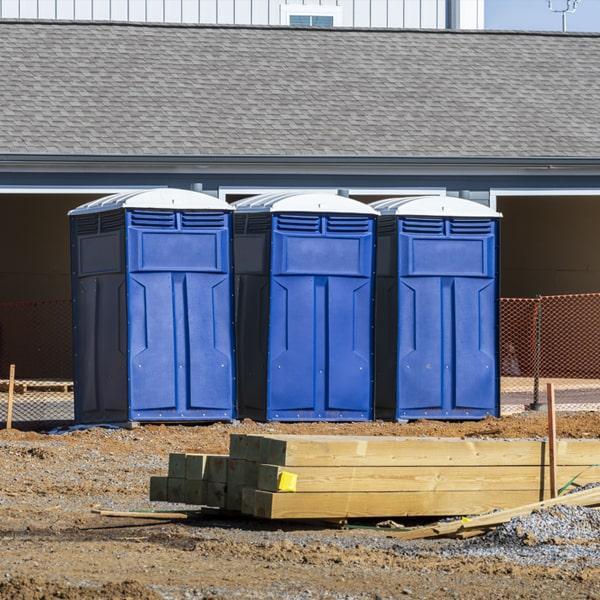 Heavy-duty construction site porta potty in Toms River, New Jersey